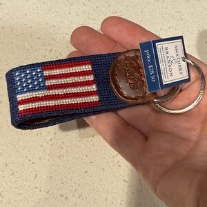 American Flag Key Fob - Blue - Smathers & Branson